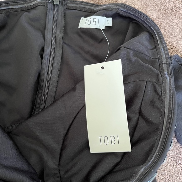 Tobi CATCHING EYES BLACK EMBELLISHED BODYCON DRESS  NWT size S - Picture 10 of 12